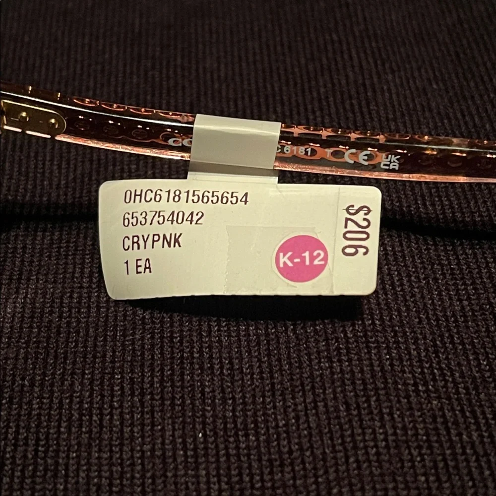 Coach Rose Gold Eyeglasses Demo HC6181 Size 54 - Picture 2 of 3